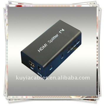 1x4 HDMI Splitter utiliza una sola fuente HDMI, accediendo a múltiples sumideros HDMI